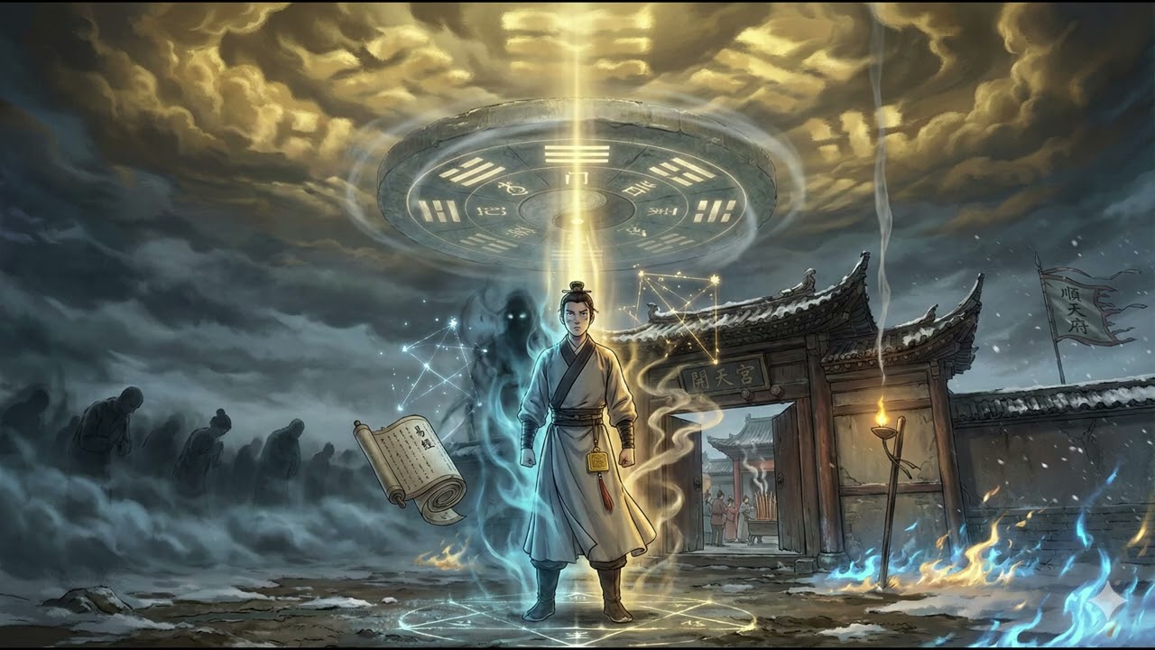 開天宮靈異故事 的主題曲： 《李玄啟傳奇》乾隆年間，一顆孤星落世，半在人間，半在幽冥，若天不收冤魂淚，就由我一案一案追  #開天宮靈異錄 #都市靈異 #官將首 #八家將 #代天巡狩 #SUNO AI