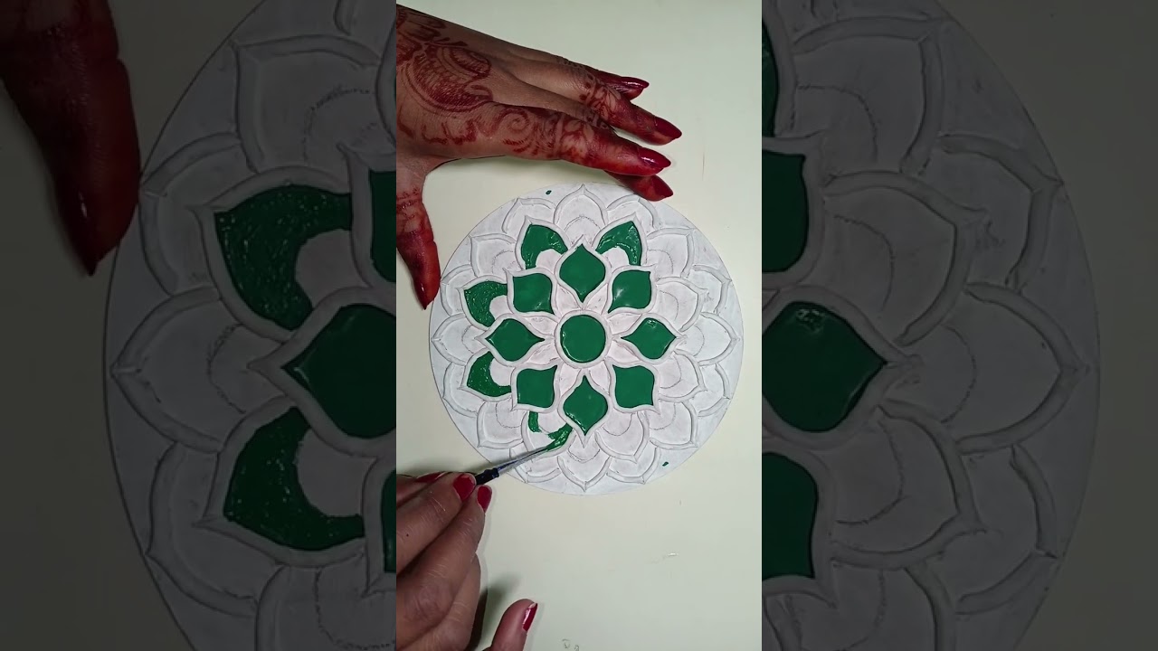 Step by step lippan art 💮