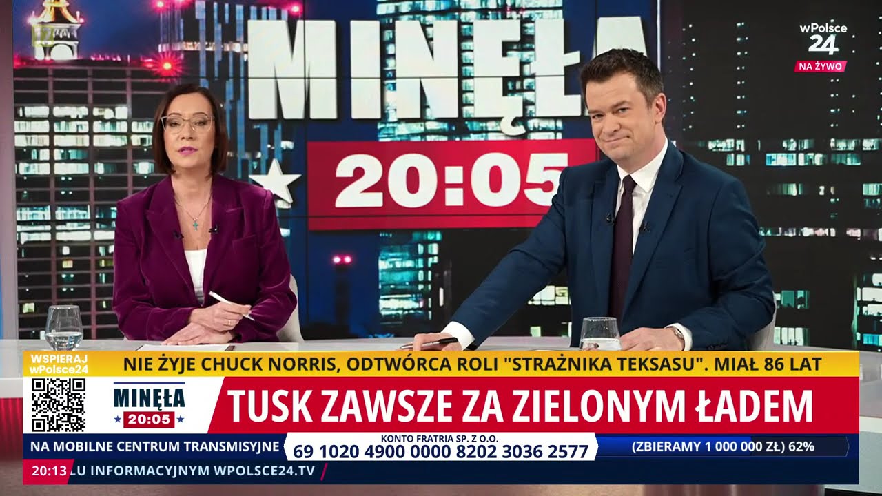 Tusk zawsze za zielonym ładem! Minęła 20:05