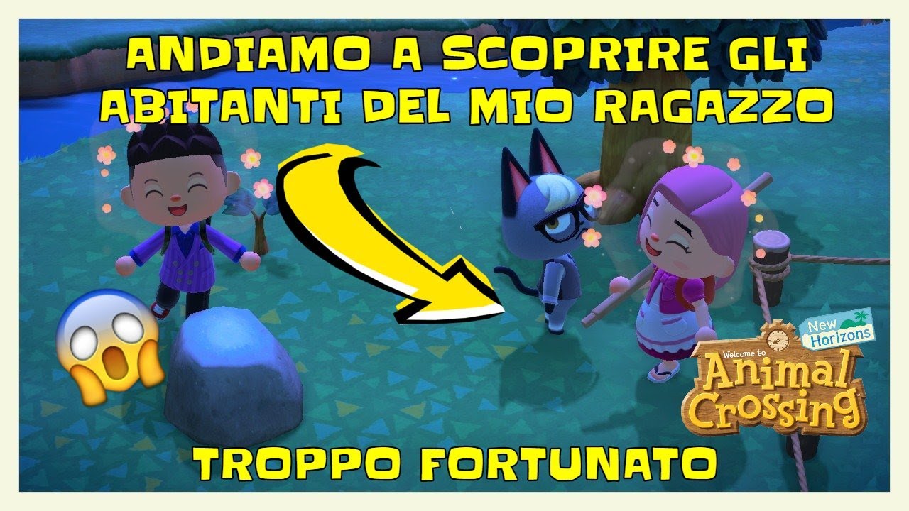 ANDIAMO A SCOPRIRE GLI ABITANTI NELL'ISOLA DEL MIO RAGAZZO - ANIMAL CROSSING NEW HORIZONS