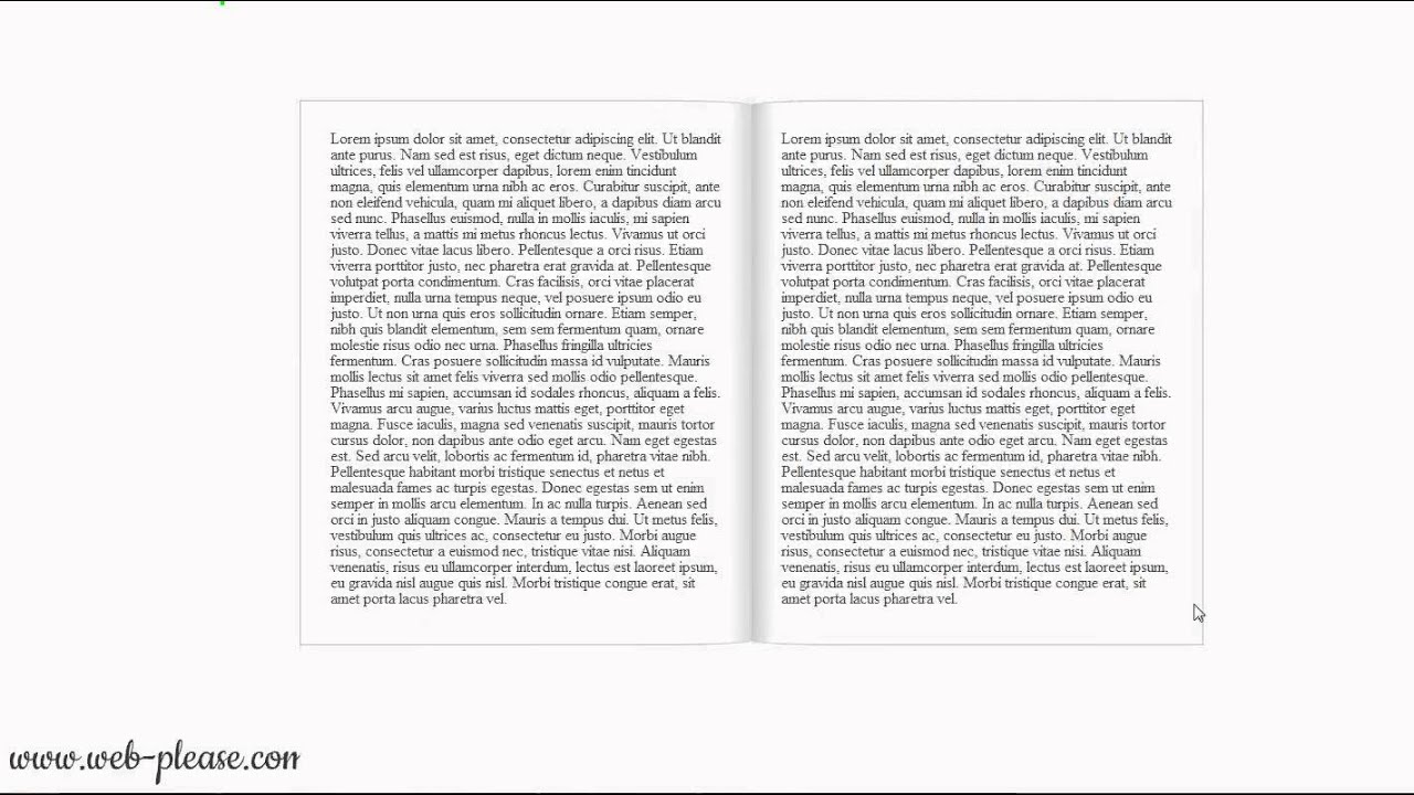 Effet Page Flip en JavaScript pur