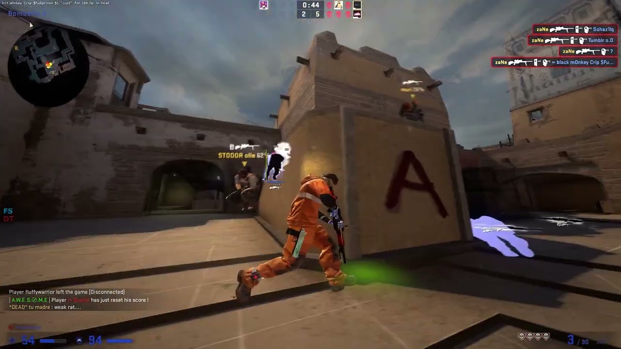 hvh with gamesense.pub/skeet.cc, neverlose.cc, fatality.win by zaNe x SL