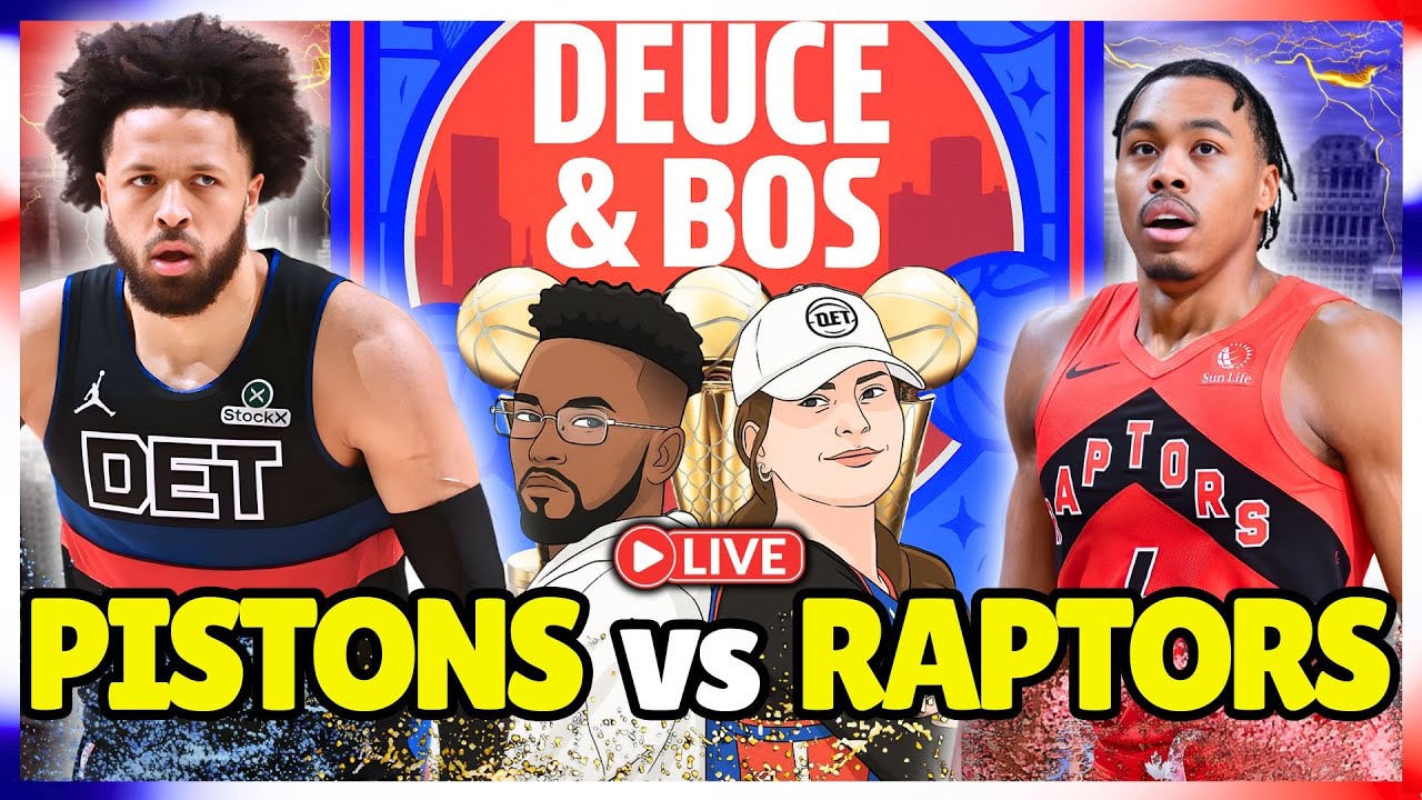 Shorthanded Pistons Take DOWN Raptors! | LIVE REACTION