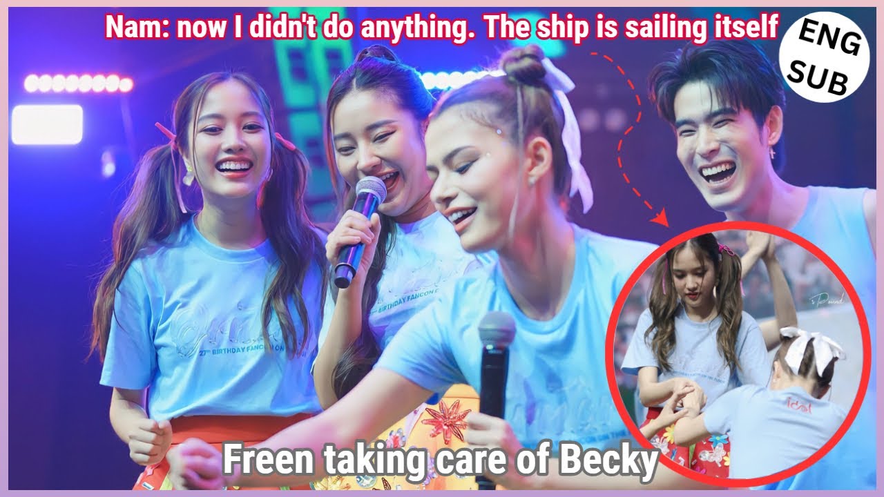 [FreenBecky] THE SHIP IS SAILING ITSELF During Orntara Fancon | Freen warned Nam from spilling ☕