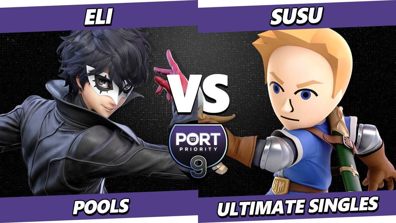 Port Priority 9 - Eli (Joker) Vs. Susu (Mii Swordfighter) Smash Ultimate - SSBU