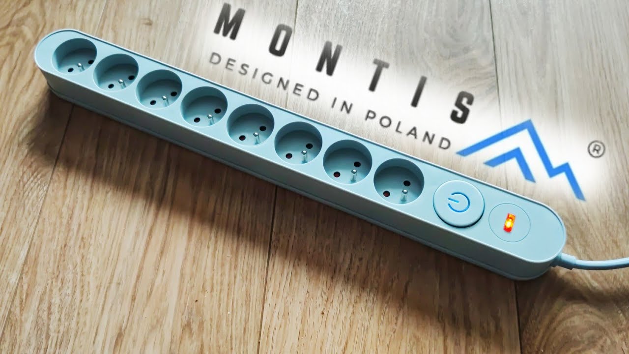 Удлинитель на 8 розеток 3 м 💥 Montis MT139-3 ✅ сетевой фильтр