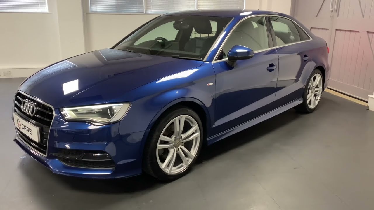 Audi A3 Saloon 1.8 T S Line S Tronic in Scuba Blue with a great spec!