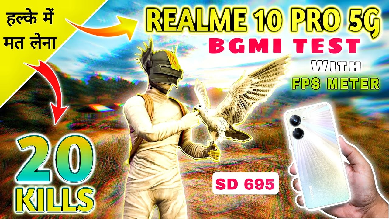 20Kills!!🔥Realme 10 Pro 5g Bgmi Gameplay Test With Fps Meter - 60Fps?