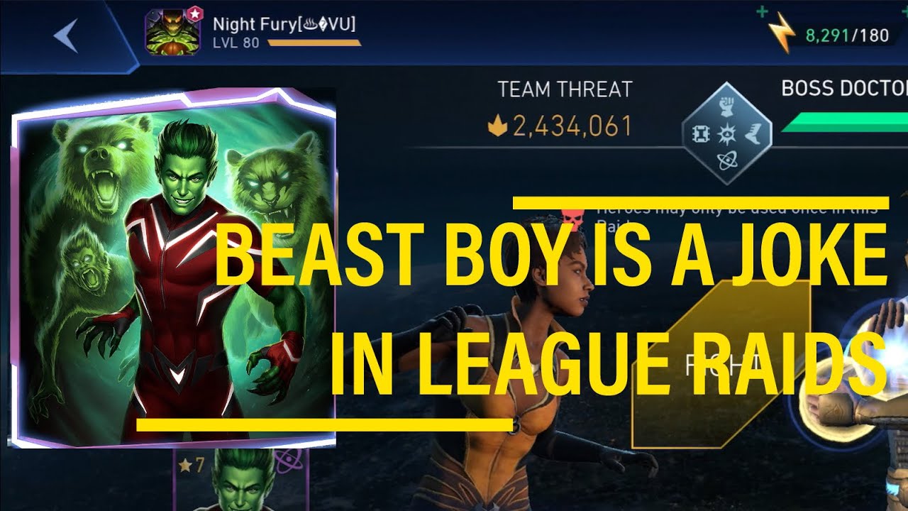 7 STAR BEAST BOY IN LEAGUE RAIDS | ANNIHILATES DR FATE | Injustice2 Mobile