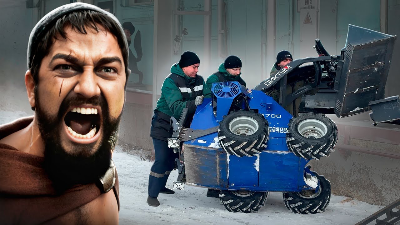 СБРАСЫВАЕМ МИНИ ПОГРУЗЧИК // Ради Вашей Безопасности!