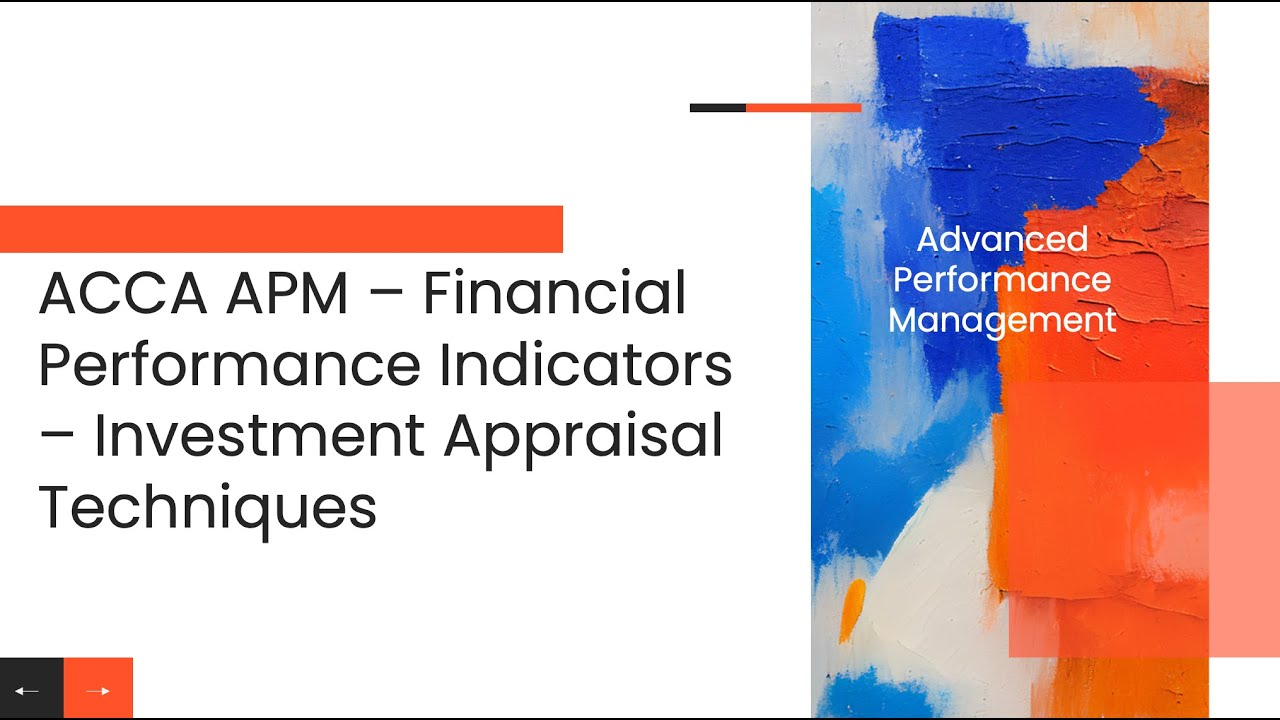 ACCA APM - Financial Performance Indicators