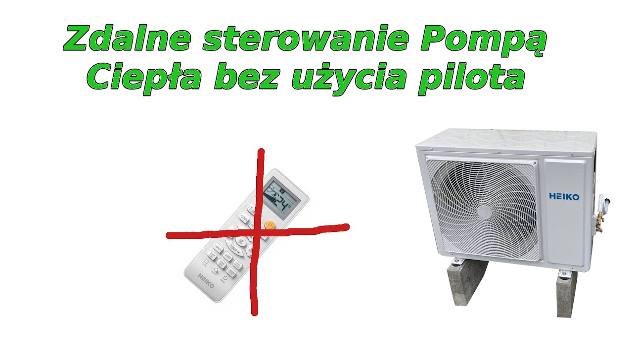Pompa Ciepła z klimatyzatora  -  sterowanie i zasilanie czujników