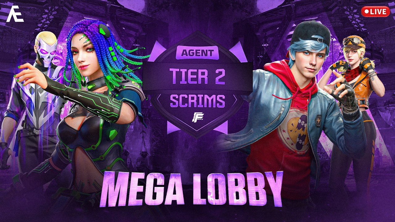 9PM T1 LOBBY LIVE - AGENT PAID SCRIMS || HINDI CASTING || FREE FIRE