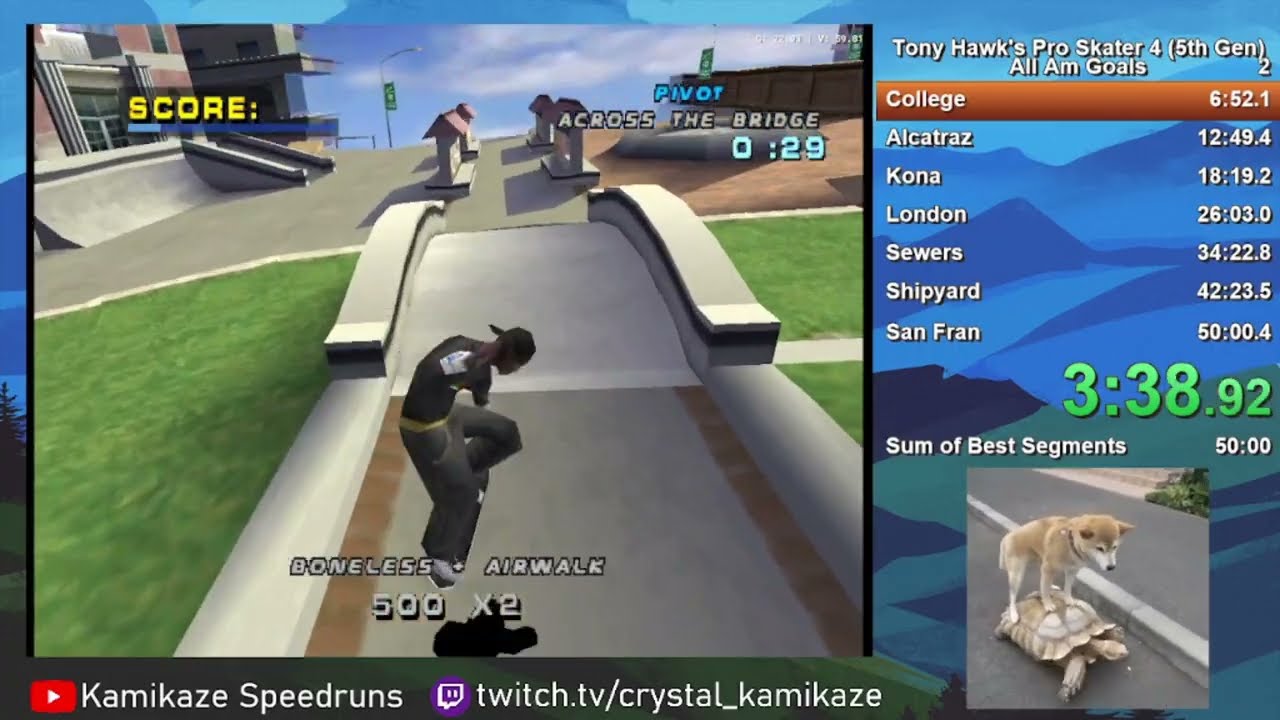[WR] Tony Hawk's Pro Skater 4 (5th Gen): All Am Goals - 45:42