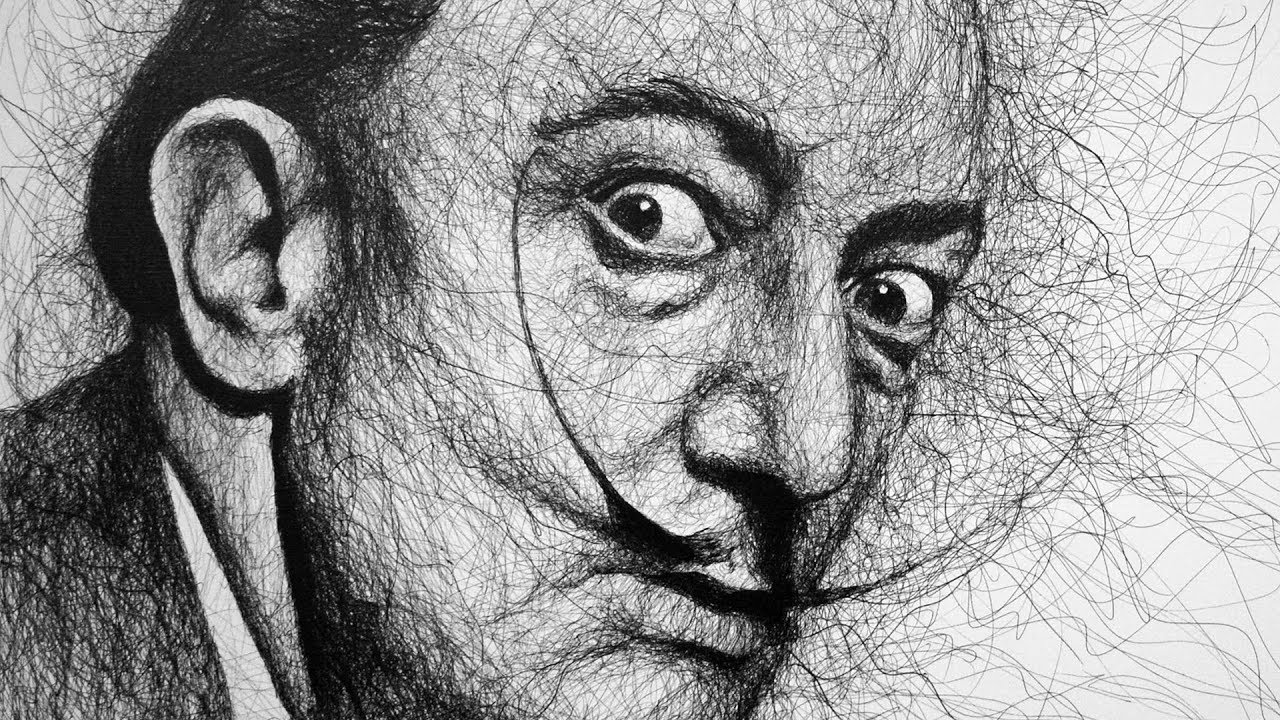 Dibujando a Salvador Dalí - Florensi Q.