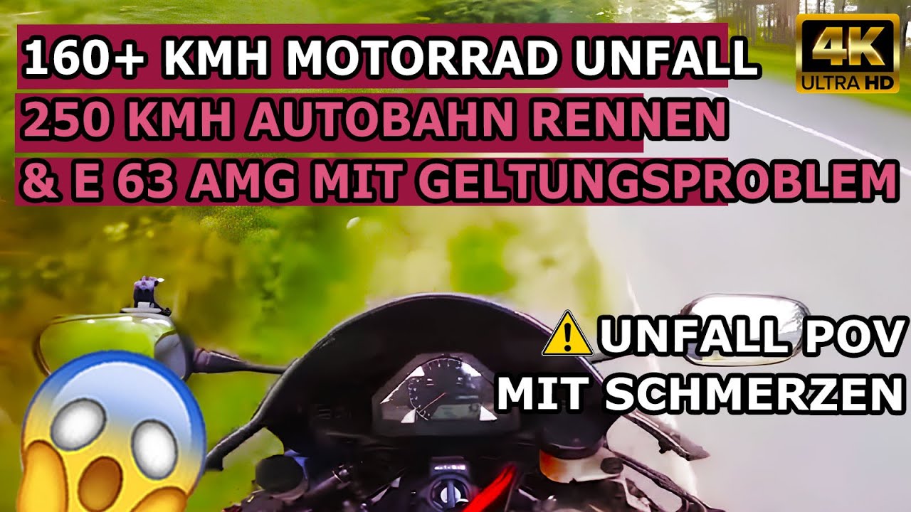 AMG POSER VOR DÖNER BUDE & ein übler 160 KMH MOTORRAD UNFALL POV (Warnung vorab) – Dashcams in 4k