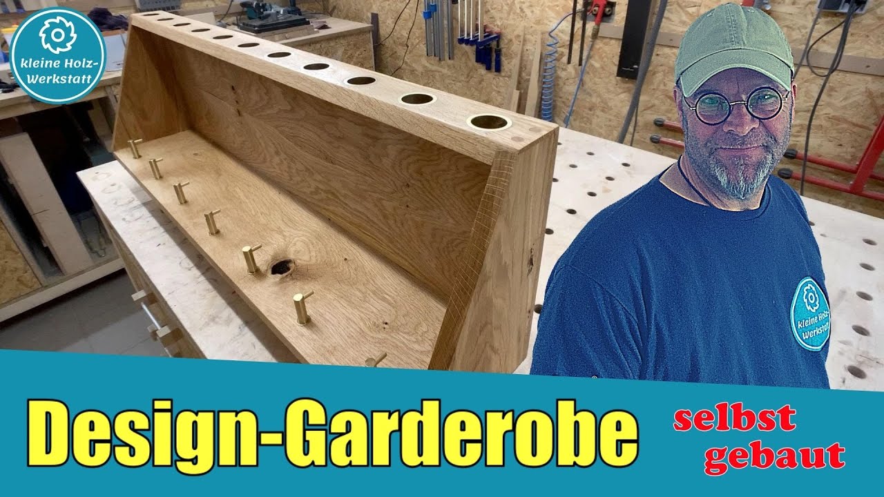 Designer Garderobe selber bauen ⎜Möbel⎜Ladeneinrichtung⎜kleine holzwerkstatt