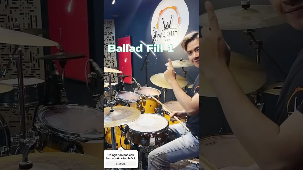 Ballad Drum fills - C&acirc;u b&aacute;o trống d&agrave;nh cho điệu Ballad #trantindrummer #drums #drumfill