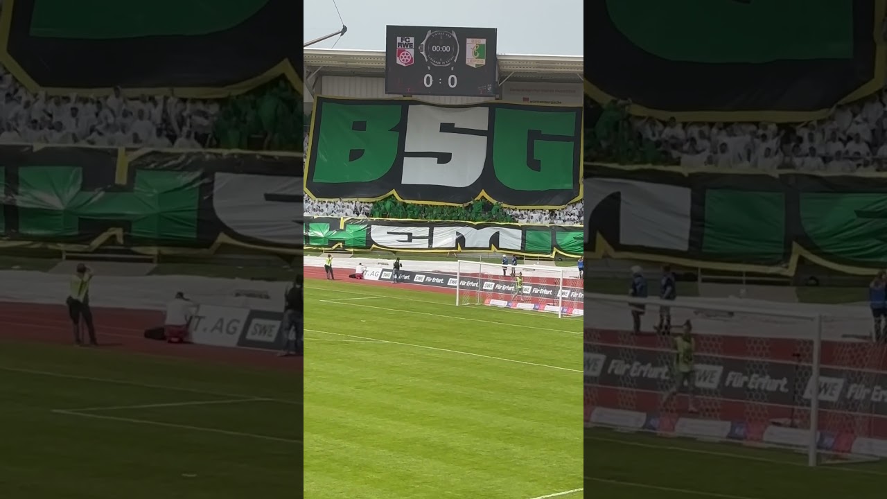 Rot Wei&szlig; Erfurt  gegen Chemie Leipzig  Choreo