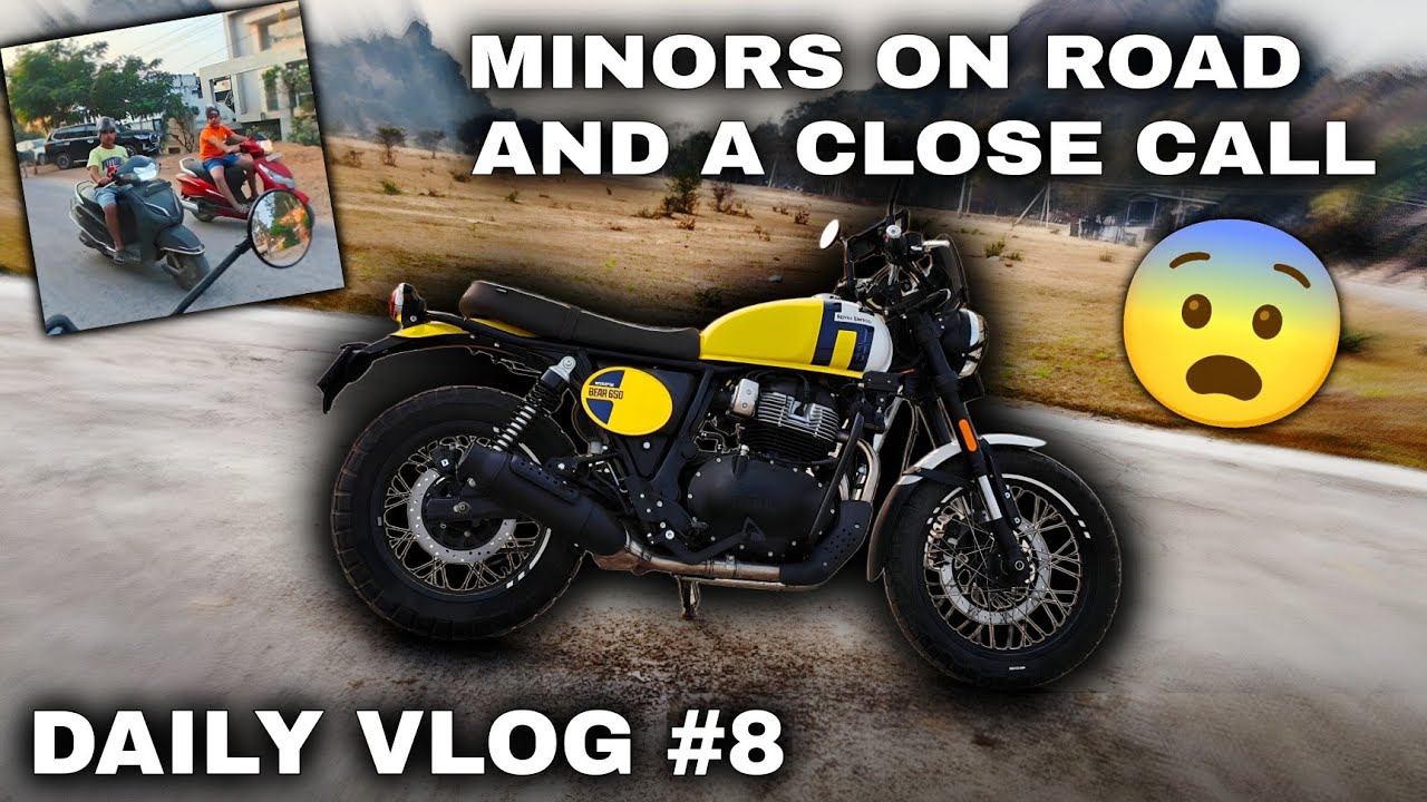 CLOSE CALL And Minors on a Scooter! 😱 | Bear 650 Daily Vlog #8