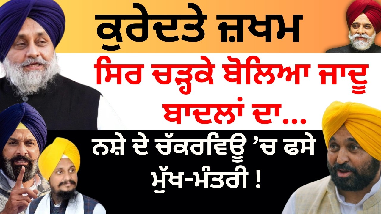 ਕੁਰੇਦਤੇ ਜ਼ਖਮ ਸਿਰ ਚੜ੍ਹਕੇ ਬੋਲਿਆ ਜਾਦੂ ਬਾਦਲਾਂ ਦਾ...ਨਸ਼ੇ ਦੇ ਚੱਕਰਵਿਊ ’ਚ ਫਸੇ ਮੁੱਖ-ਮੰਤਰੀ ! Pulaanghtv
