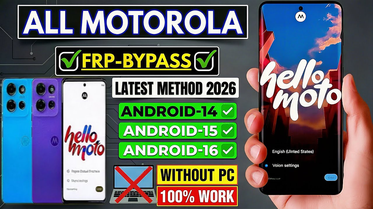How To Moto FRP Bypass 2026 😱 | Motorola FRP Unlock | Android 14, 15, 16 | No PC 
