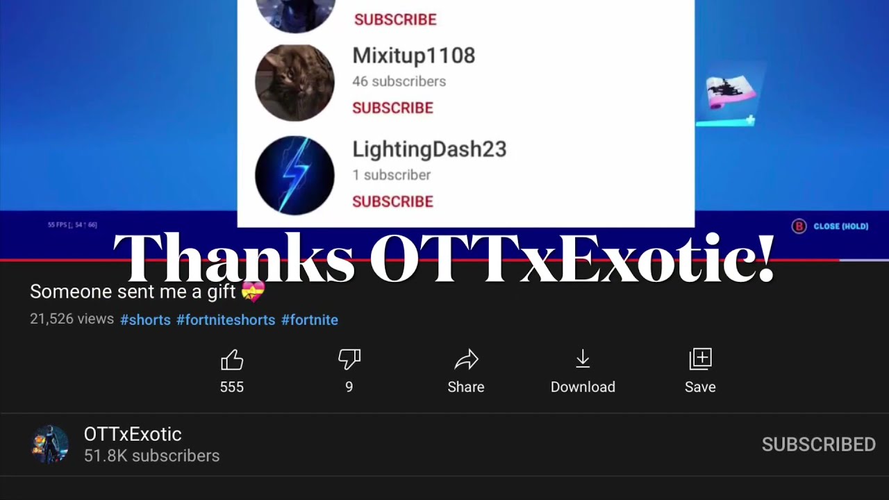 Thanks OTTxExotic for the shoutout!