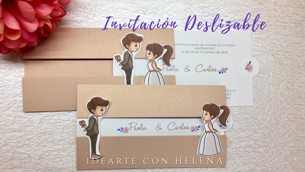 INVITACION DE BODA Deslizable