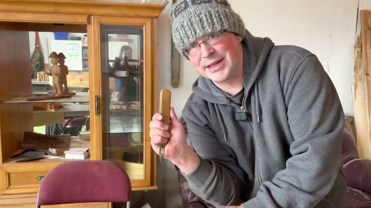 Carving a Mini Dugout Canoe with Beau Wagner