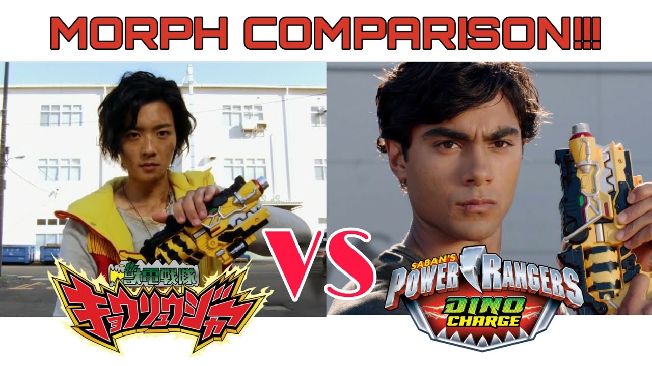 Dino Charge vs Kyoryuger | Red Ranger First Morph Comparison