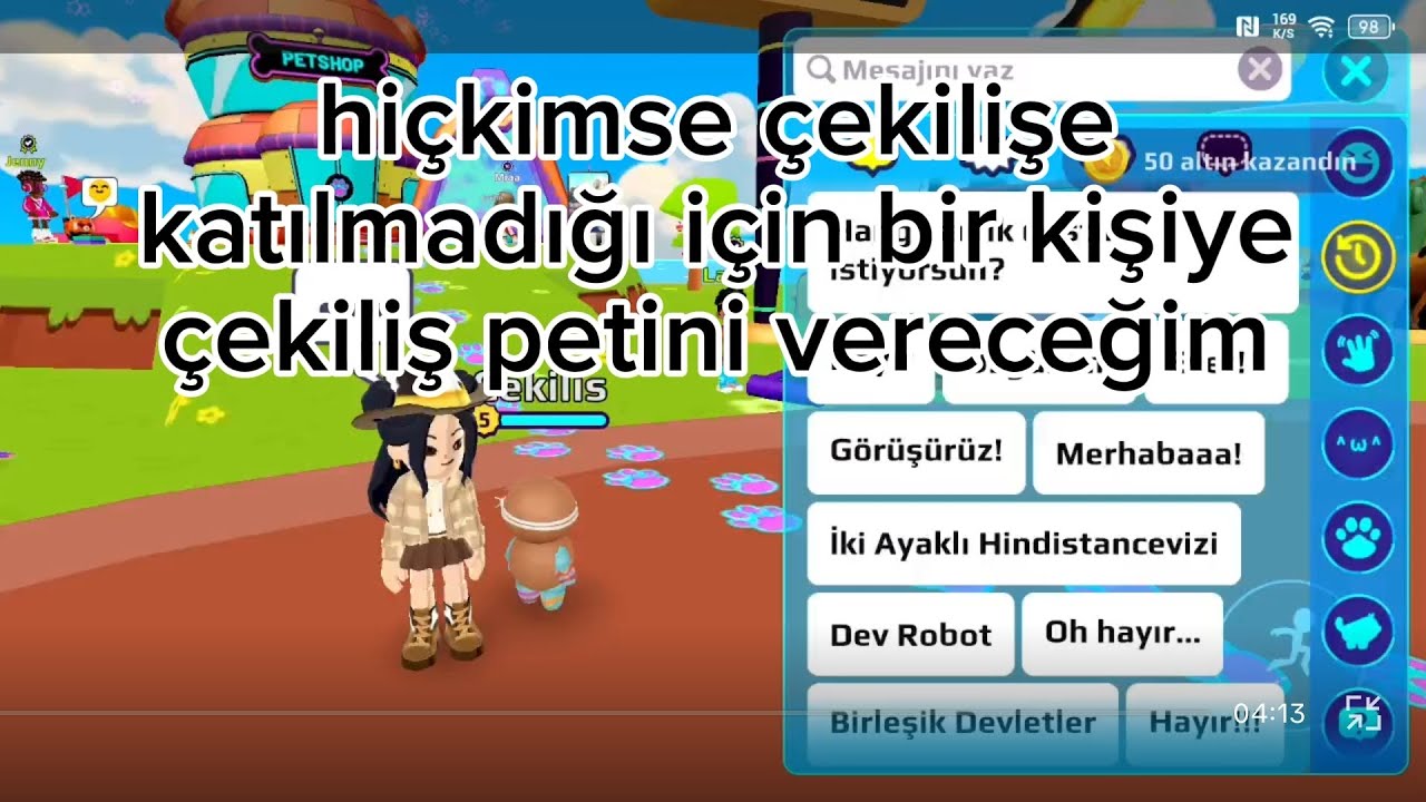 Siz katılmadınız bende rasgele birine verdim #pkxd (# Dance happy şarkısı kullanılmıştır.). 