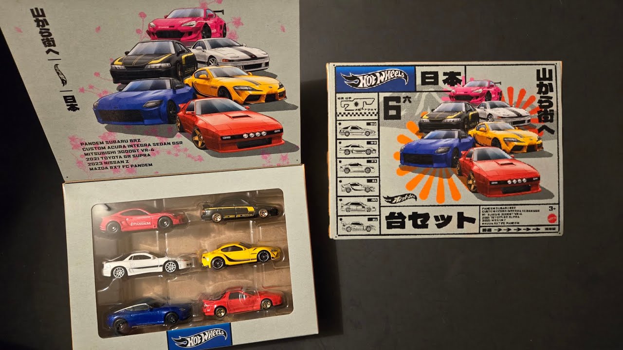 Opening Hot Wheels Japanese Car Culture Import JDM 6 Pack