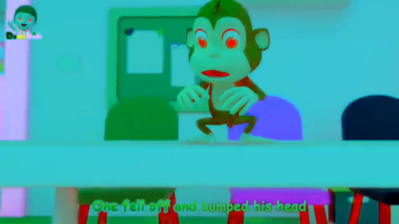 Nunu tv two monkey jumping on the table