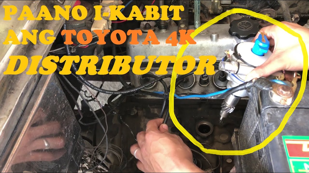 PAANO MAGKABIT NG DISTRIBUTOR SA TOYOTA 4K