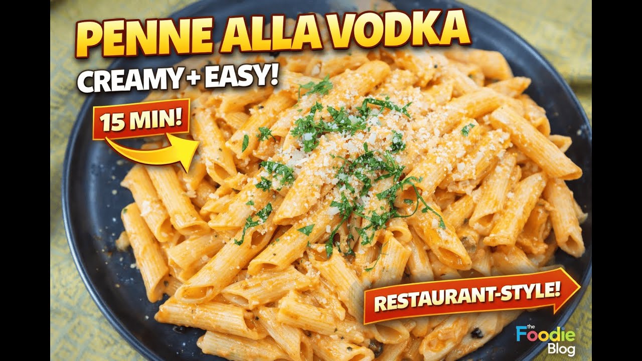 Penne Alla Vodka (CREAMY + EASY!) 🍝 | 15-Min Dinner