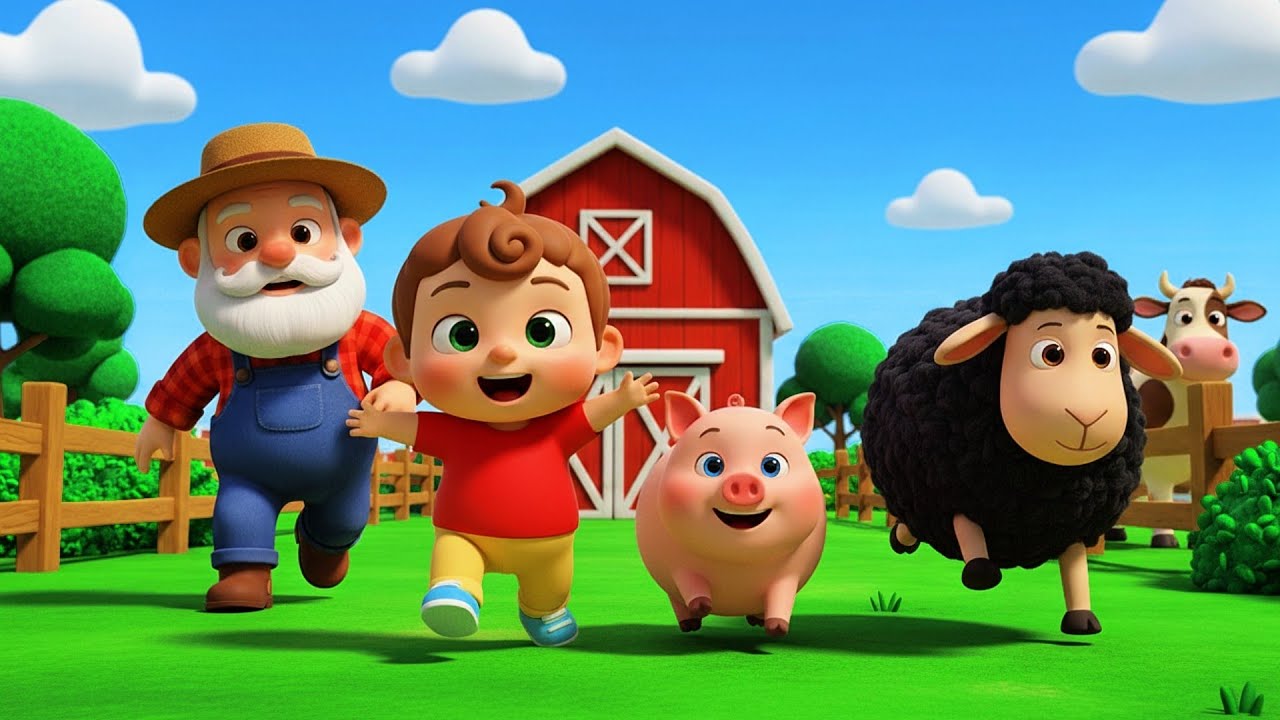 Old MacDonald Had A Farm + MORE Nursery Rhymes & Farm Animal Songs