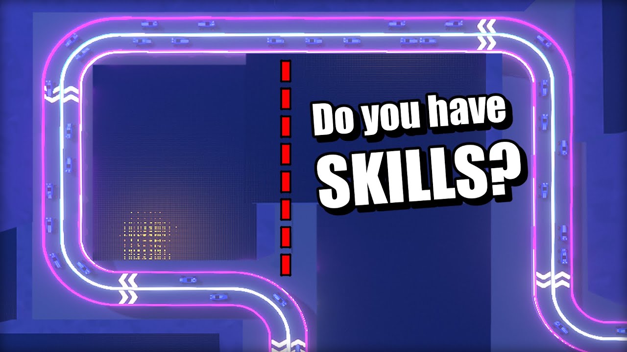 I Built a Neon City Highway with a SKILLED Shortcut!
