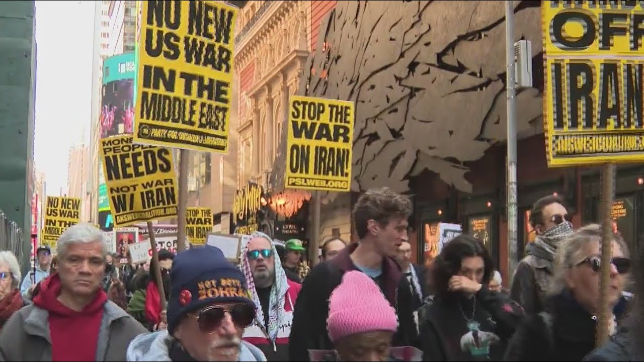 New Yorkers protest US involvement in Iran attack