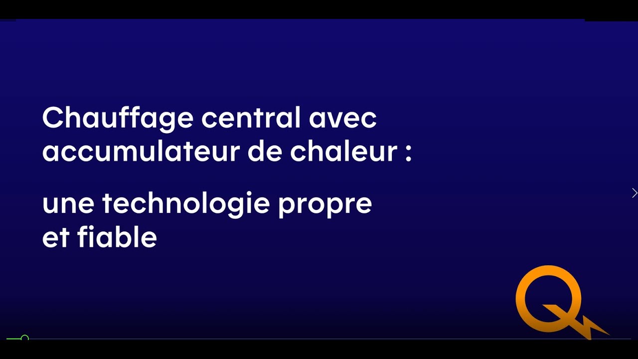 Chauffage central avec accumulateur de chaleur: une technologie propre et fiable