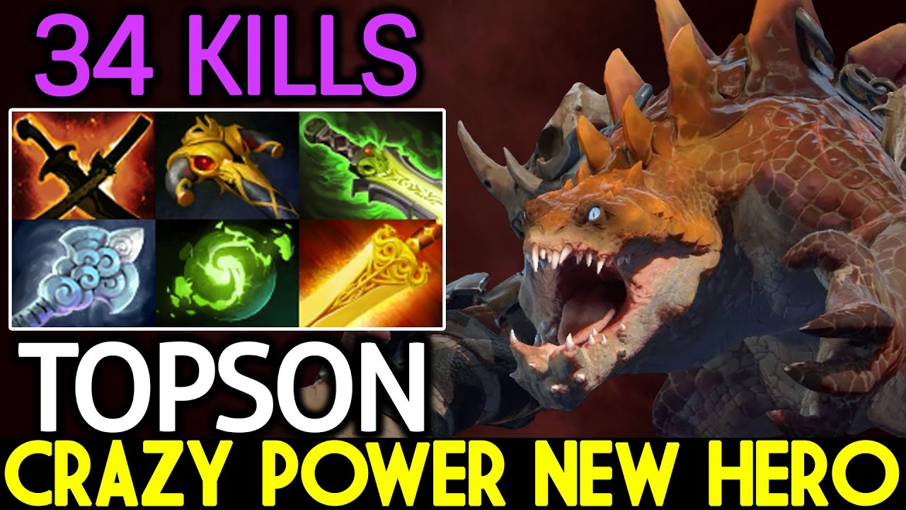 TOPSON [Primal Beast] Show Crazy Power New Hero 34 Kills Dota 2