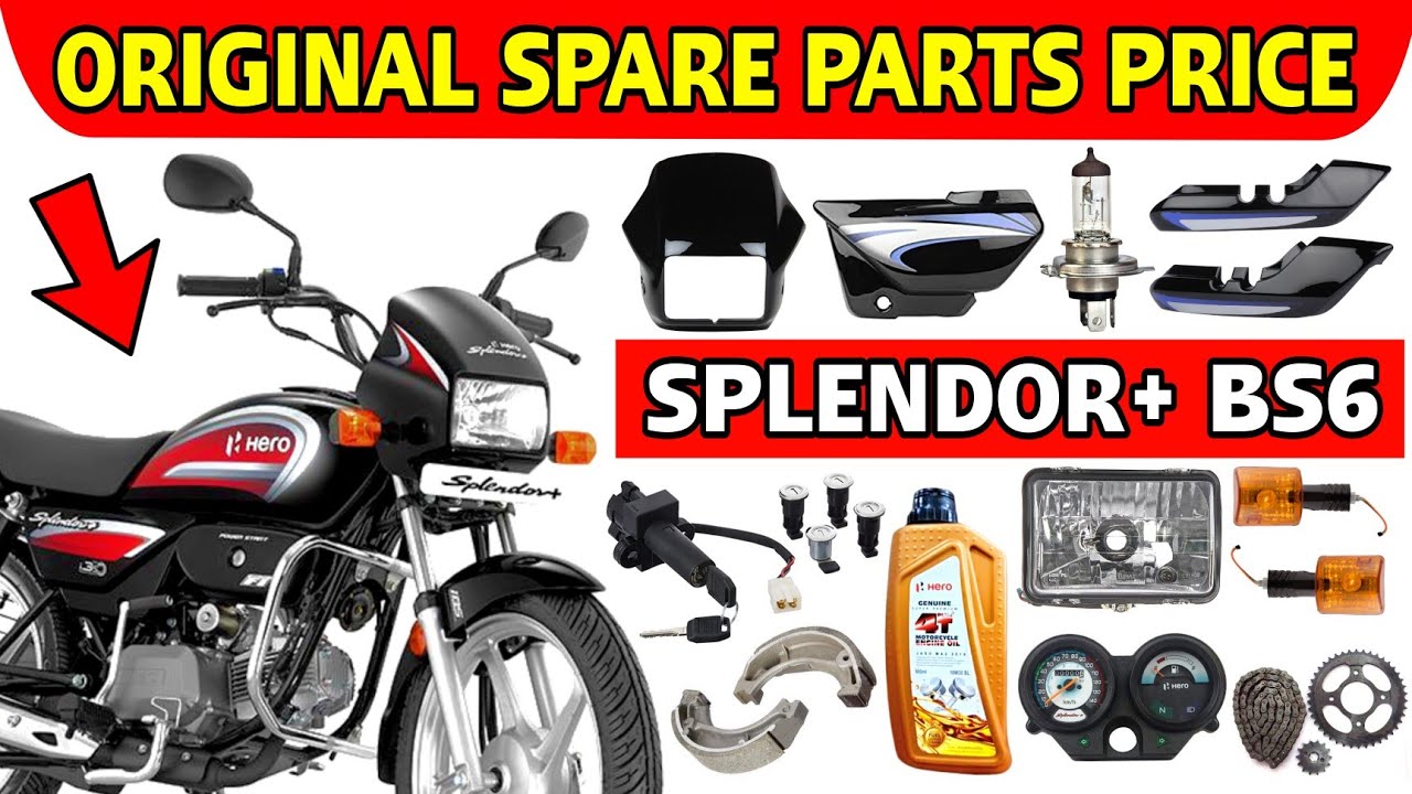 HERO SPLENDOR PLUS BS6 Spare Parts Price || Splendor Parts || Purchase Spare Parts ☎️ : 9893235053