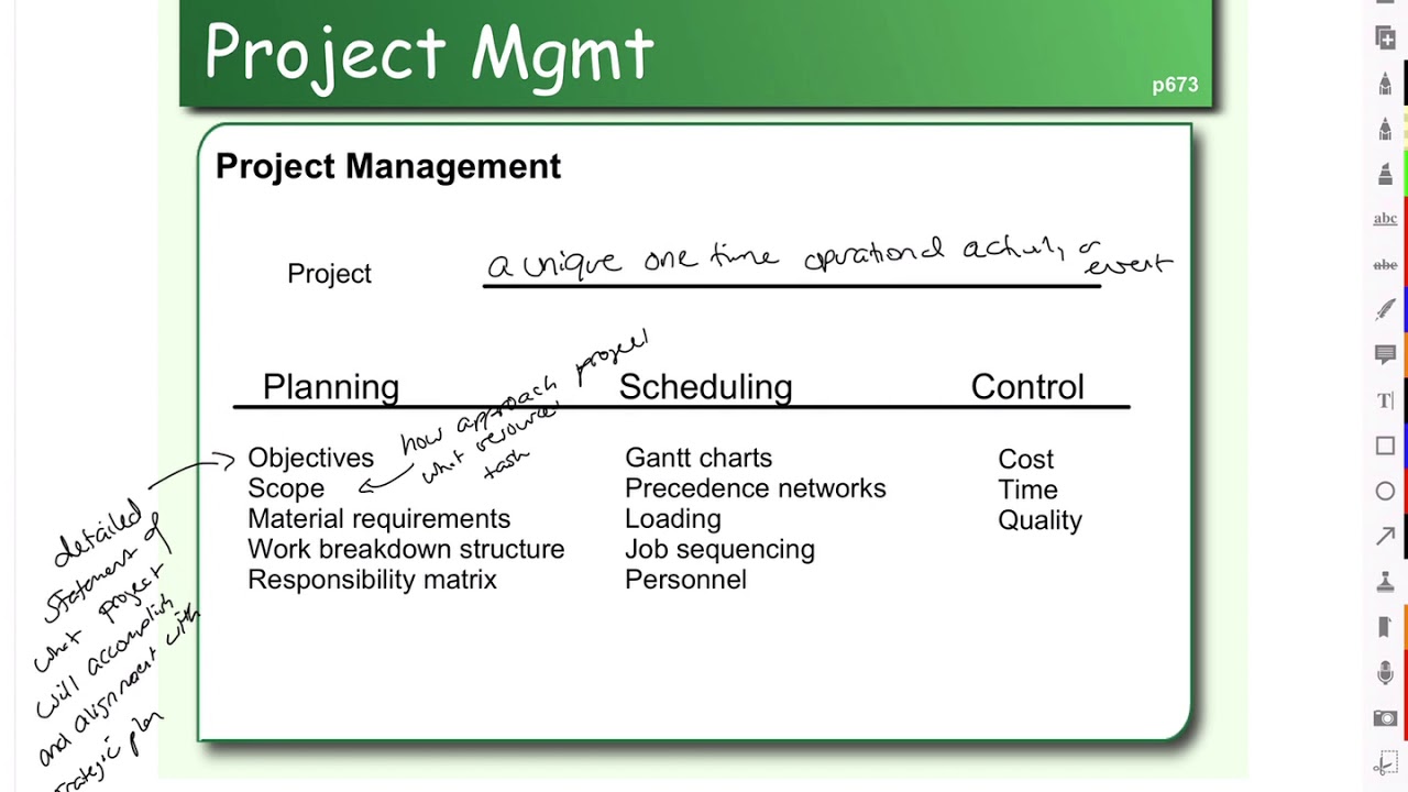 Project Management Control