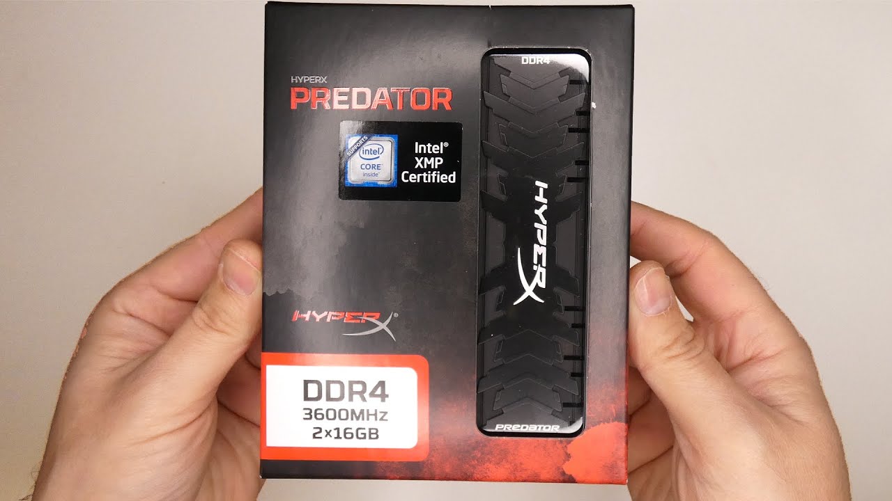 HyperX Predator 32GB DDR4-3600MHz (HX436C17PB3K2/32) (2X16GB) DUAL KIT RAM - Unboxing