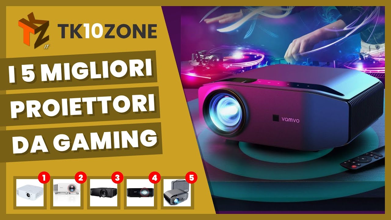 I 5 migliori proiettori da gaming