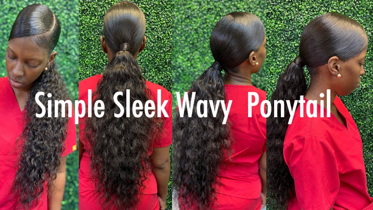 How to do this Simple Sleek Wavy Ponytail with Swoop