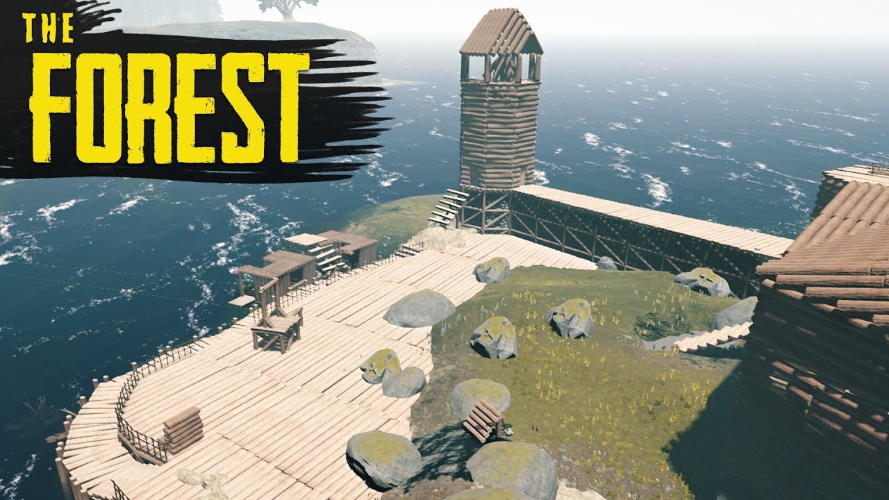 ISLAND BASE PROGRESS! The Forest Hard Survival S3 Episode 46