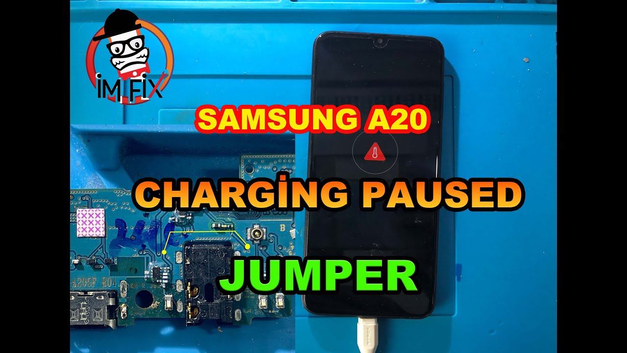 Samsung A20 Зарядка Приостановленная температура батареи Слишком высокая -