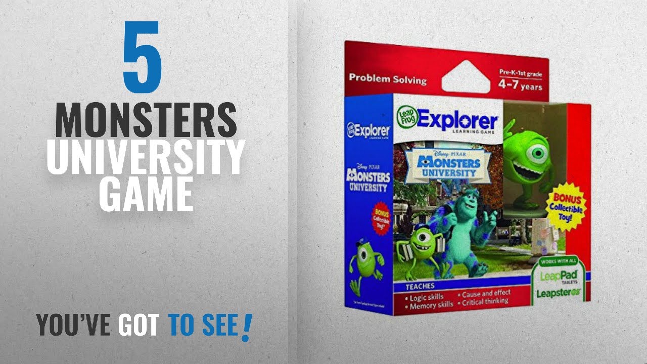 Top 10 Monsters University Game [2018]: LeapFrog Disney Pixar Monsters University Learning Game