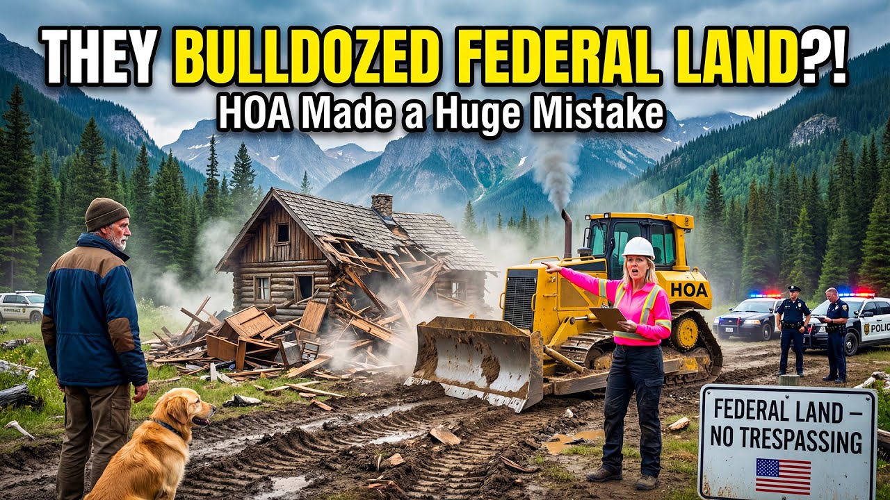 HOA Bulldozed My Cabin Over HOA Dues — They Didn’t Know the Land Was Federal Property