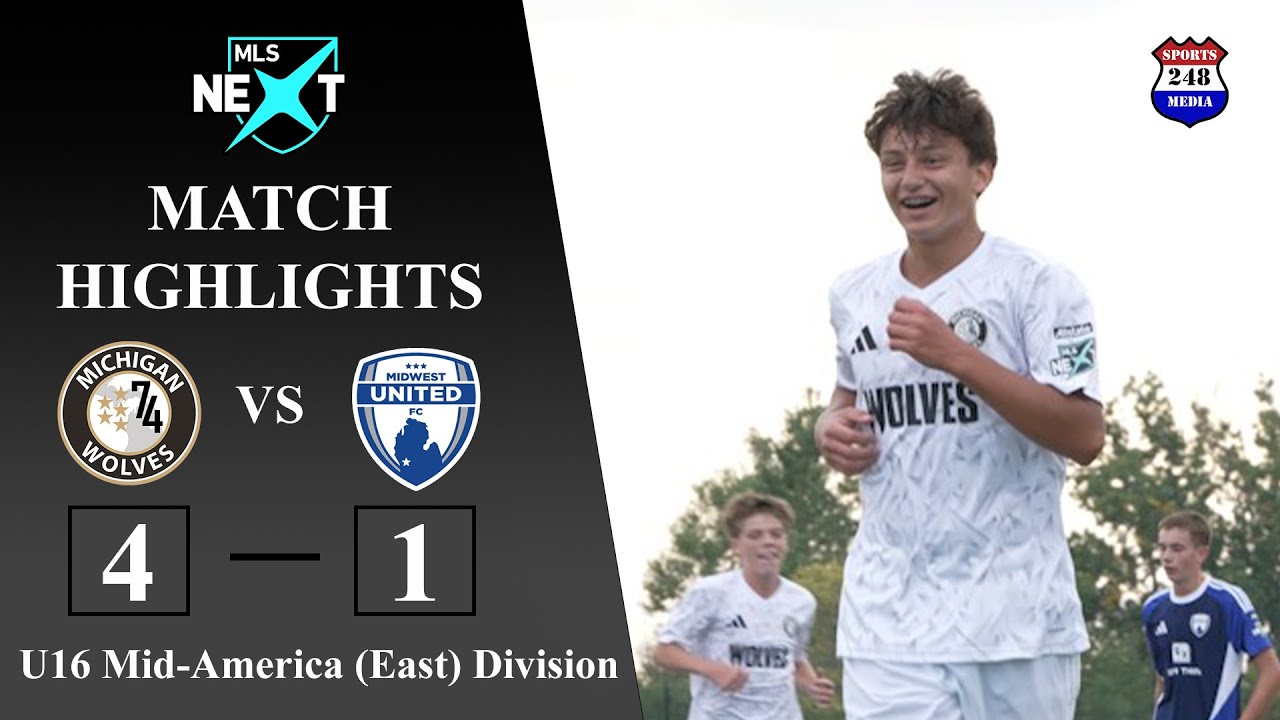 MLS Next U16 (2010) Match Highlights: Michigan Wolves vs Midwest United